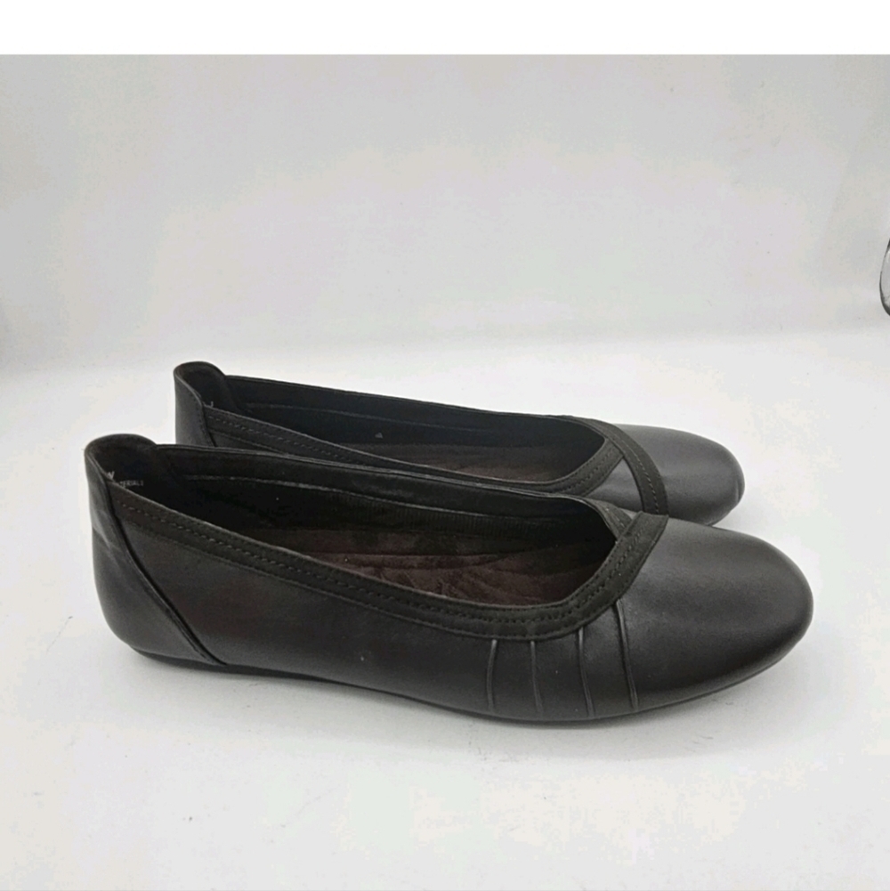 Easy Street Womens Denni Shoes Ballet Flat Slip On Manmade Casual Brown 9.5 W - Picture 5 of 12